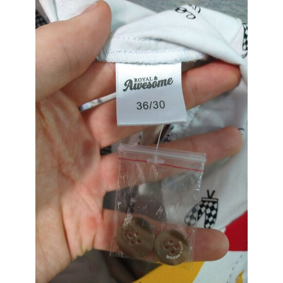 Royal and Awesome Golf Pants Mens 36x30 Argyle Plaid Cotton Divot Tool Lot of 2 - Picture 8 of 10